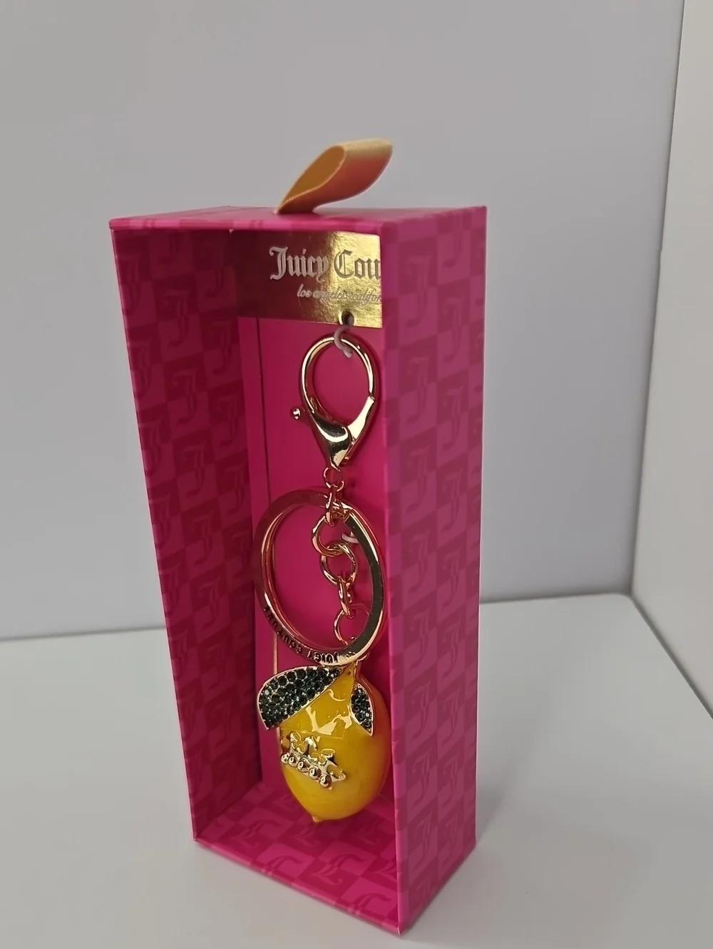 🍋▪️Juicy Couture ▪️Yellow Lemon Charm Keychain